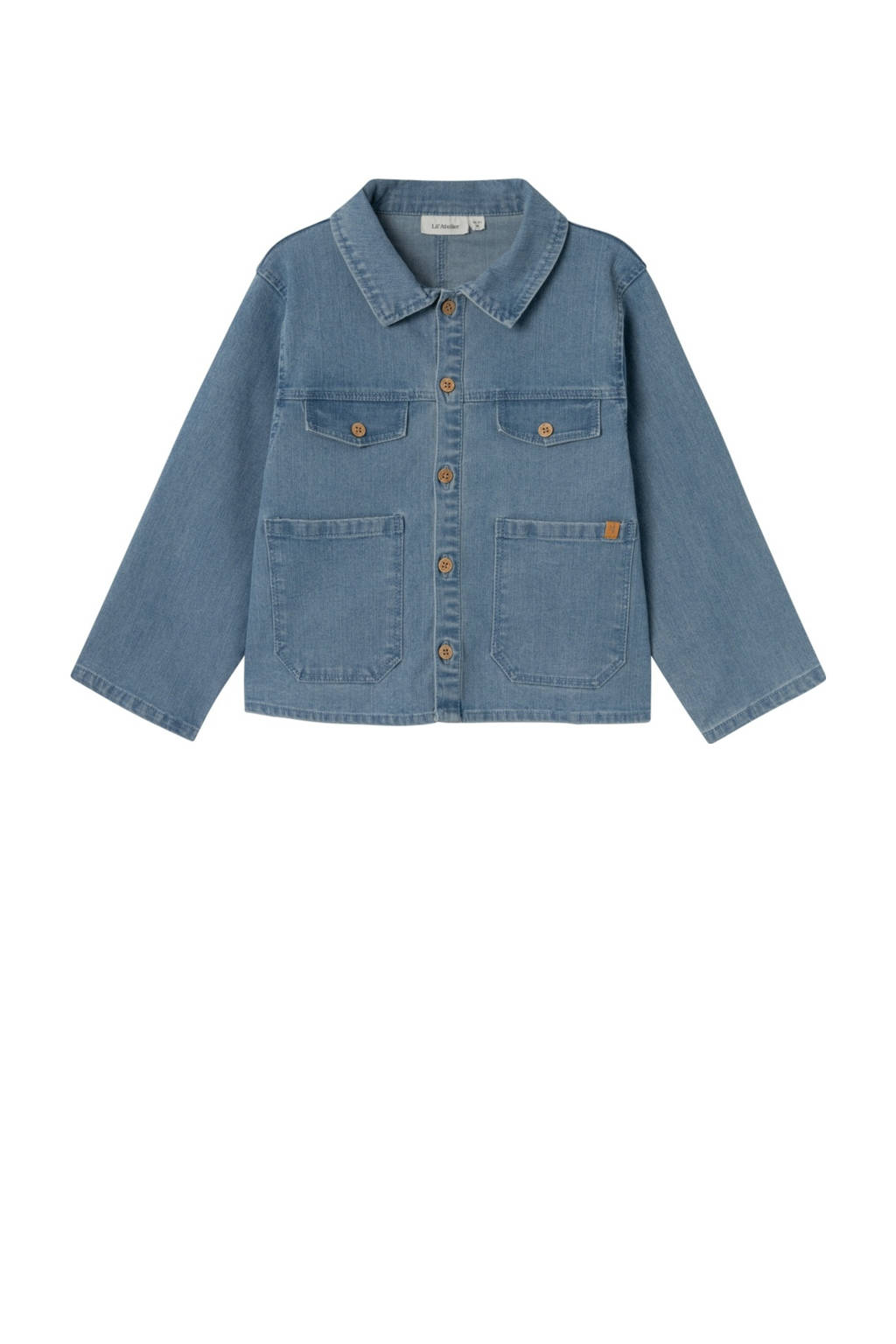 LIL' ATELIER overshirt Medium Blue Denim