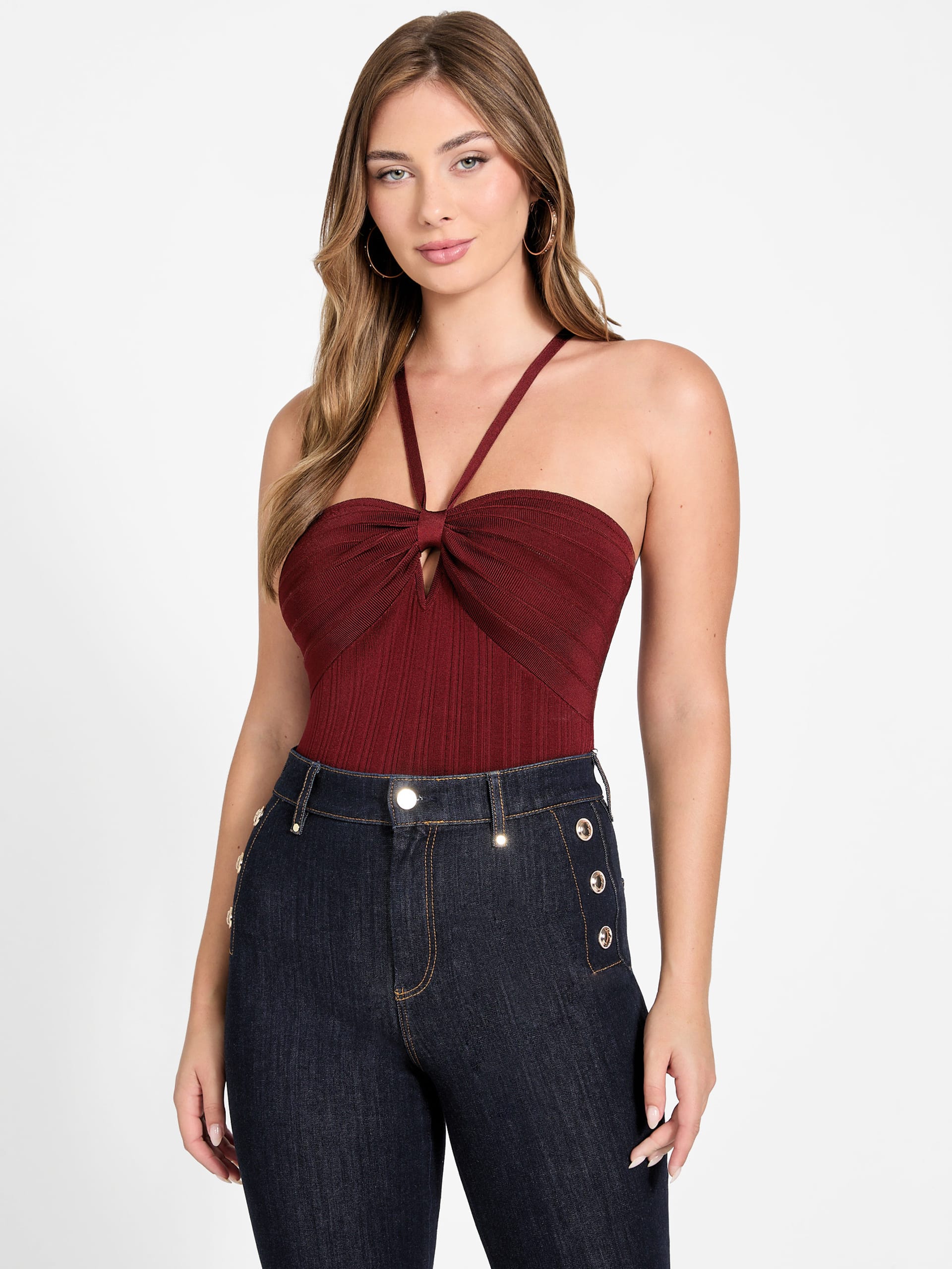 Top Sofie Ribbed Mirage