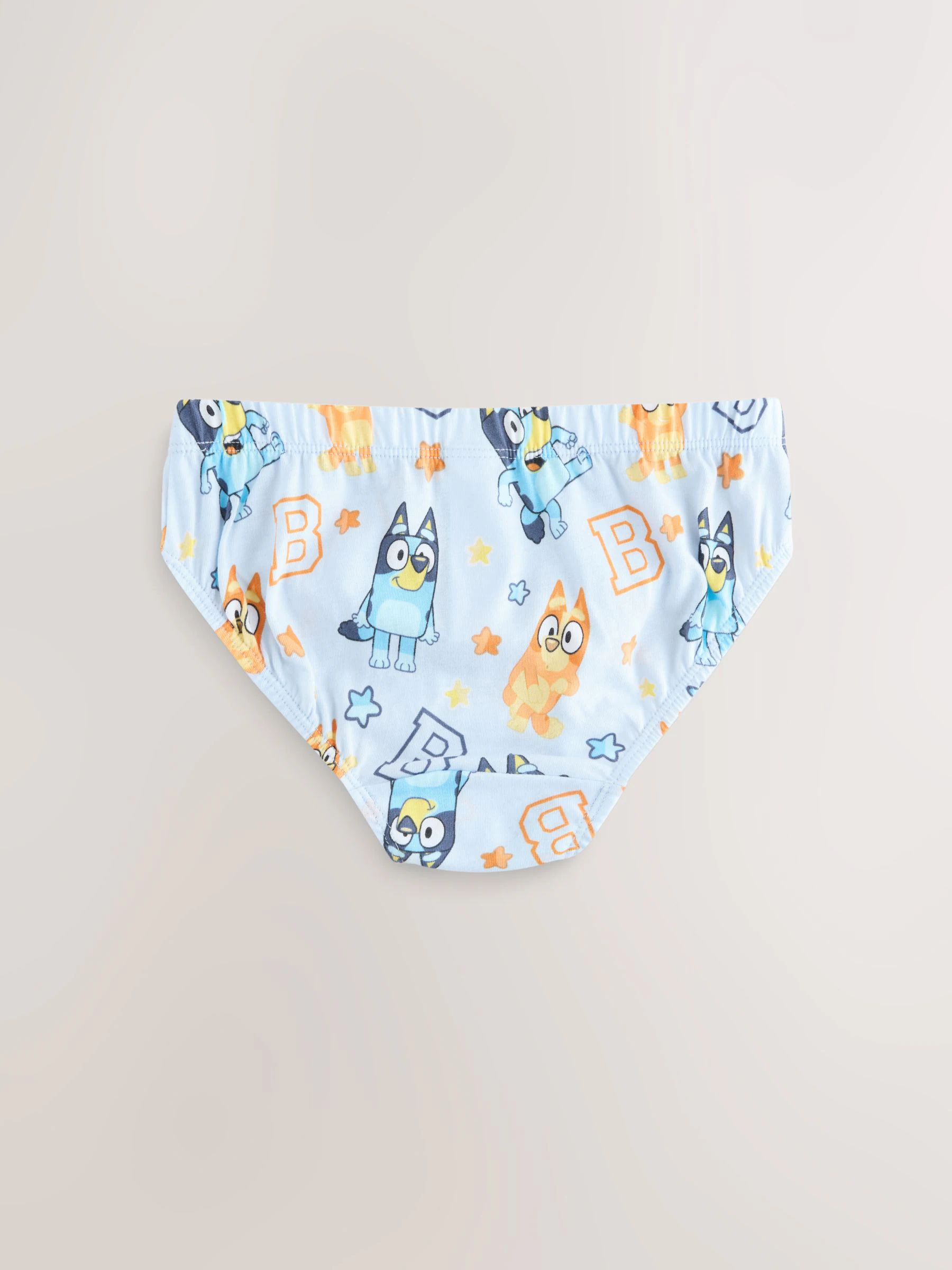 Blauw - Bluey set van 5 onderbroeken (1,5-8jr)