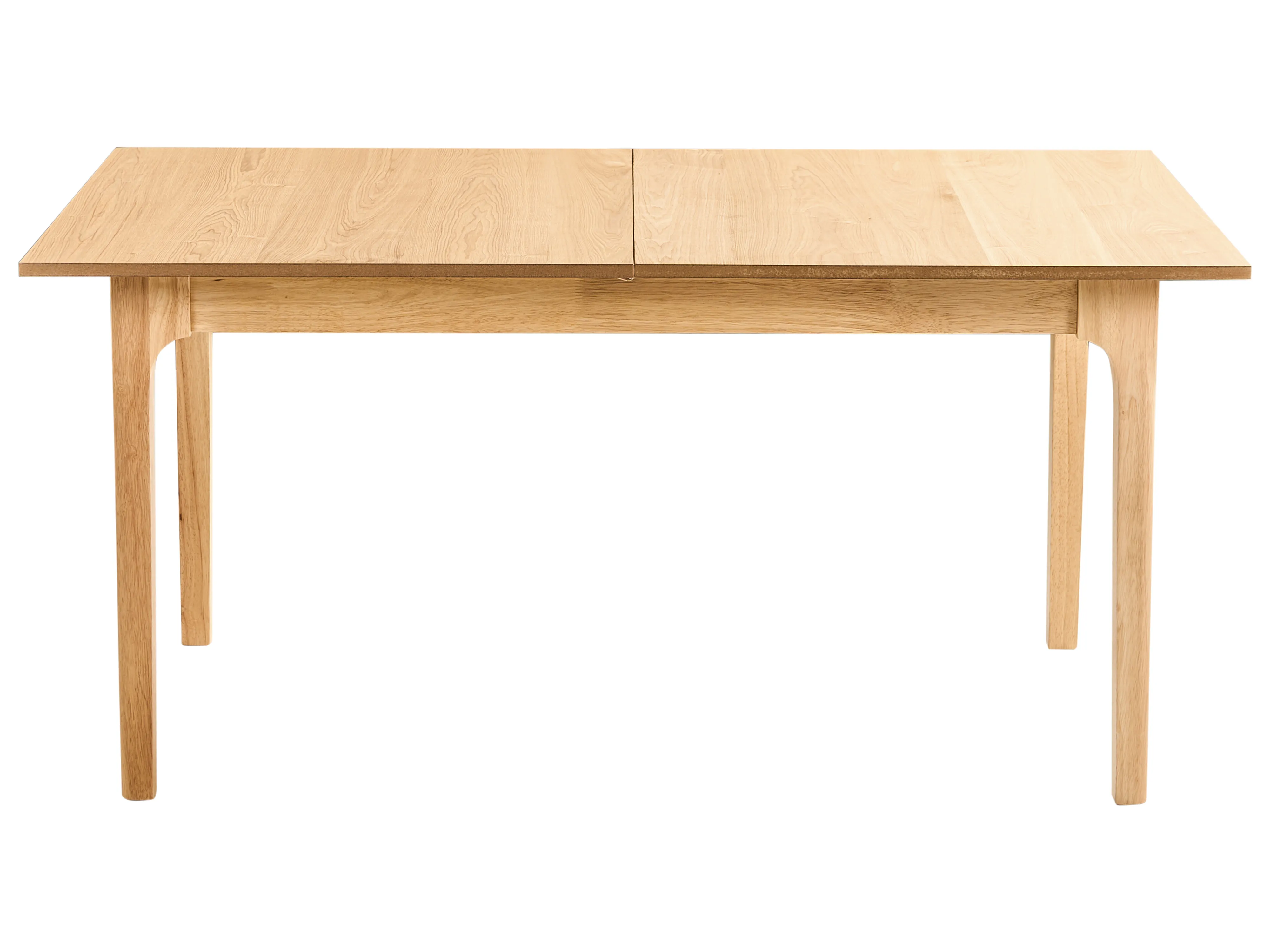 Eettafel uitschuifbaar DELMAS Licht essenhout 90 cm 160/200 cm
