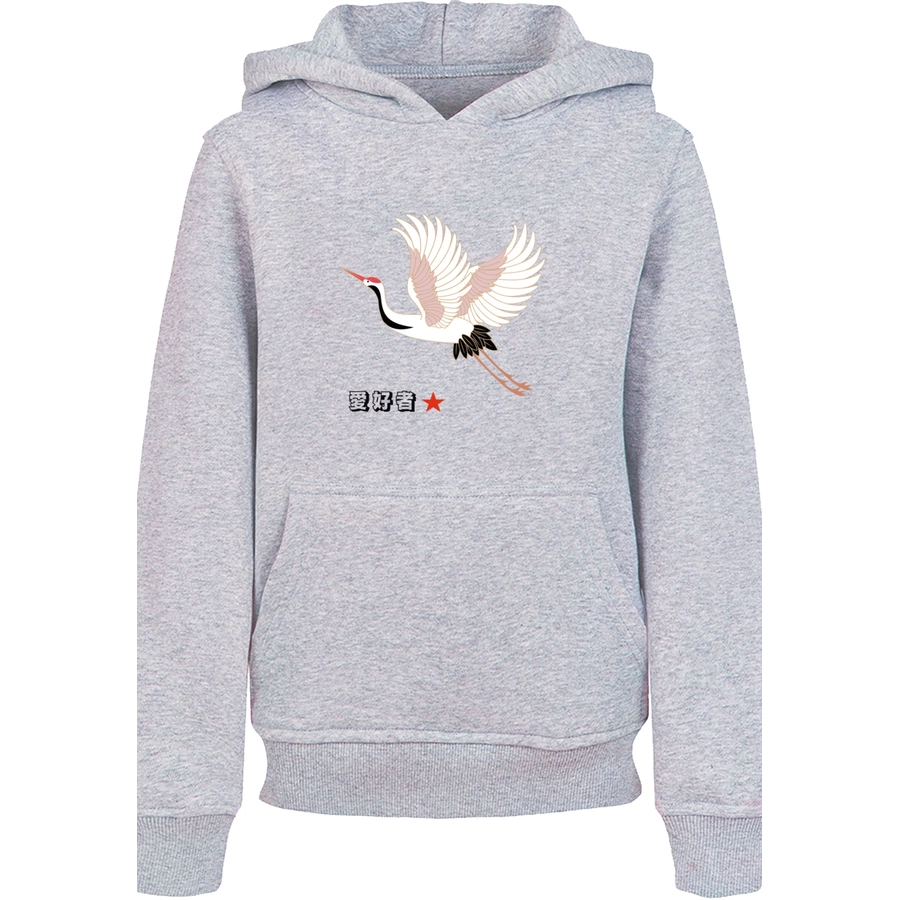 F4NT4STIC Hoodie Kranich Japan heather grey
