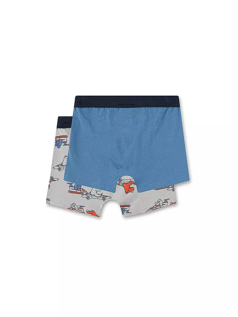 SANETTA Jungen Pants 2er Pkg light grey hellgrau