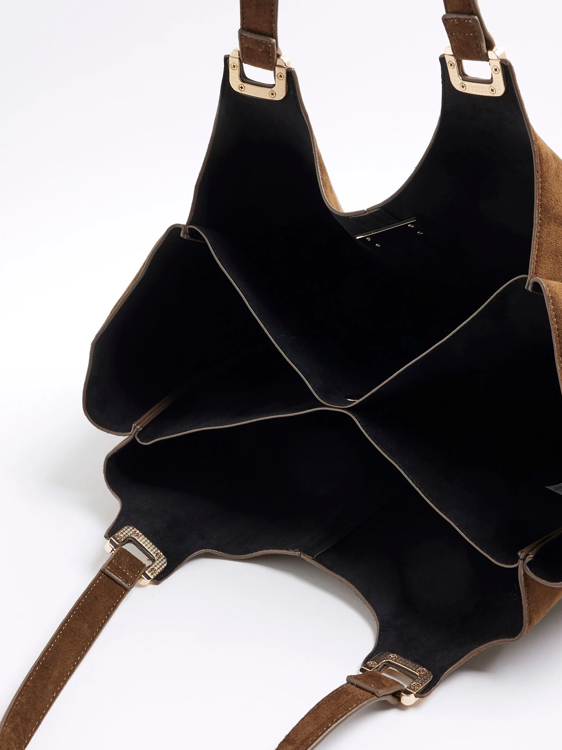 River Island Suedette Slouch Tote Bag