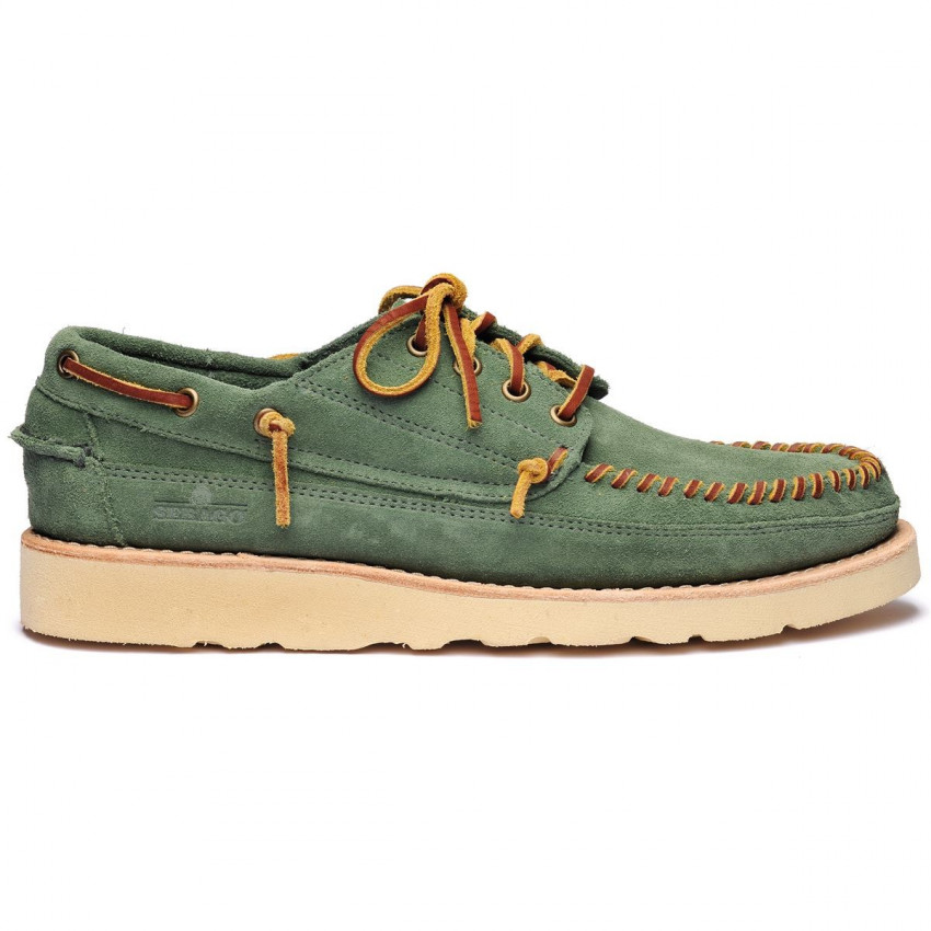 KEUKA Green Agave-Mocassin en daim pour homme