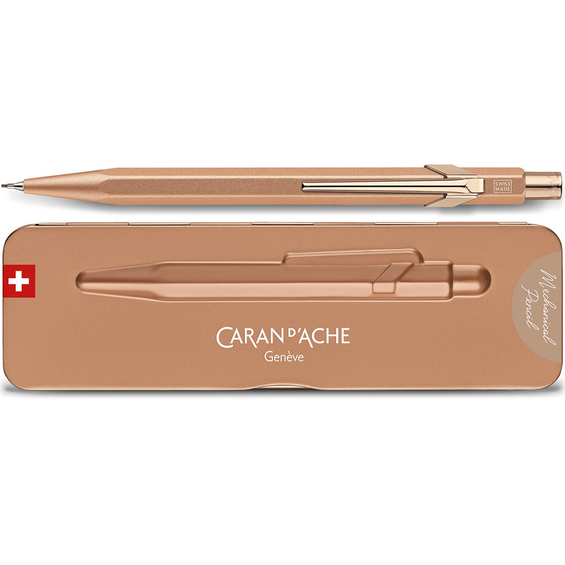 Caran d'Ache Druckbleistift 844 Premium, Brut Rosé, 0.7 mm, HB, roségold