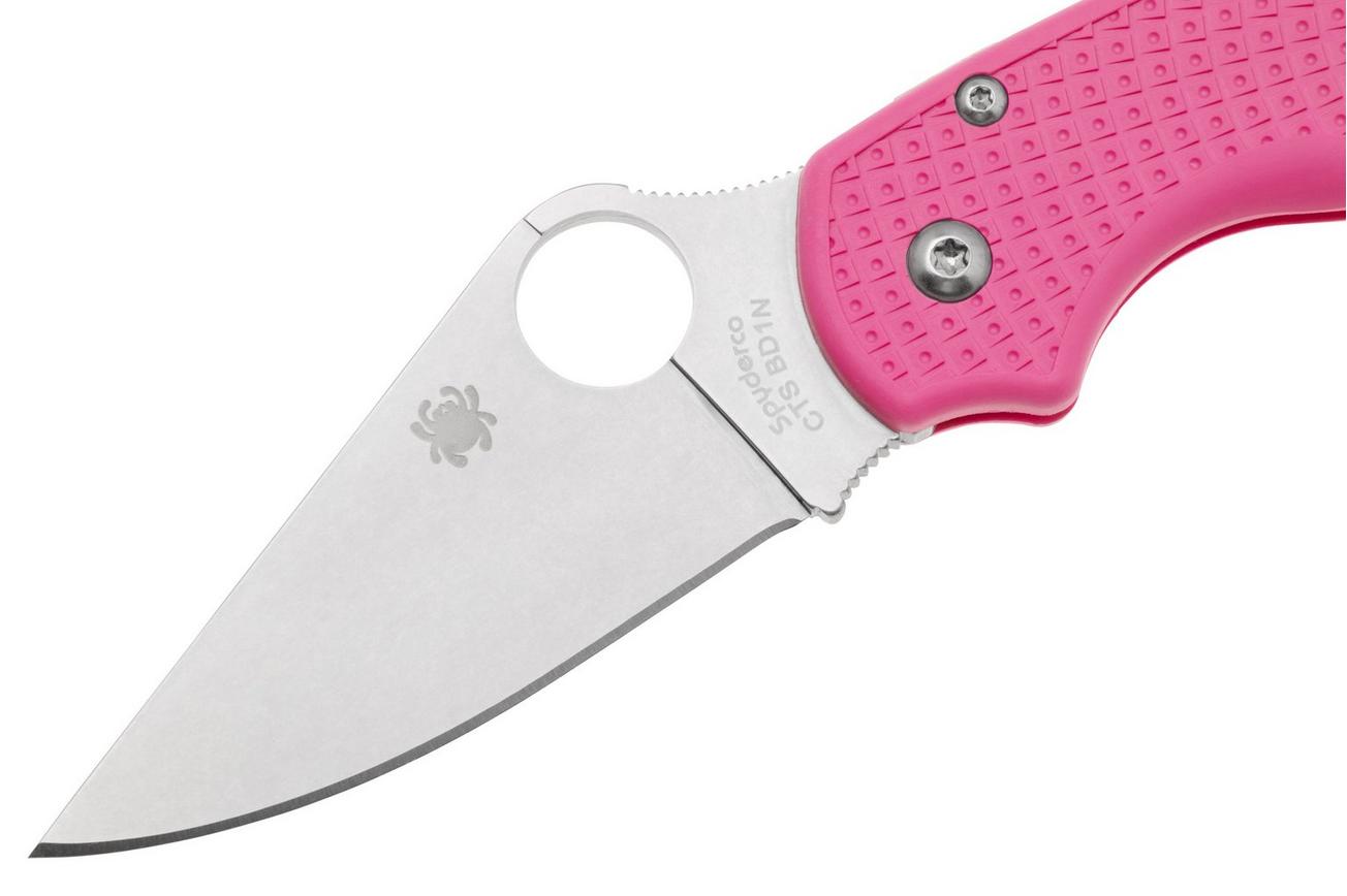 Spyderco Para 3 Lightweight Pink C223PPN FRN CTS-BD1N, Pink Heals zakmes
