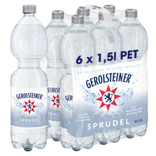 Gerolsteiner Sprudel 6x1,5 l PET (EINWEG)