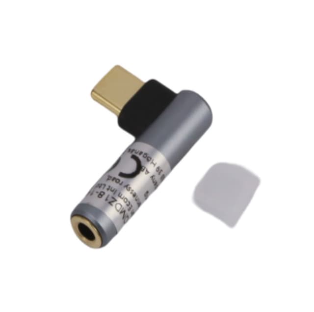 USB-C til 3,5 mm lydadapter til hovedtelefoner Sort