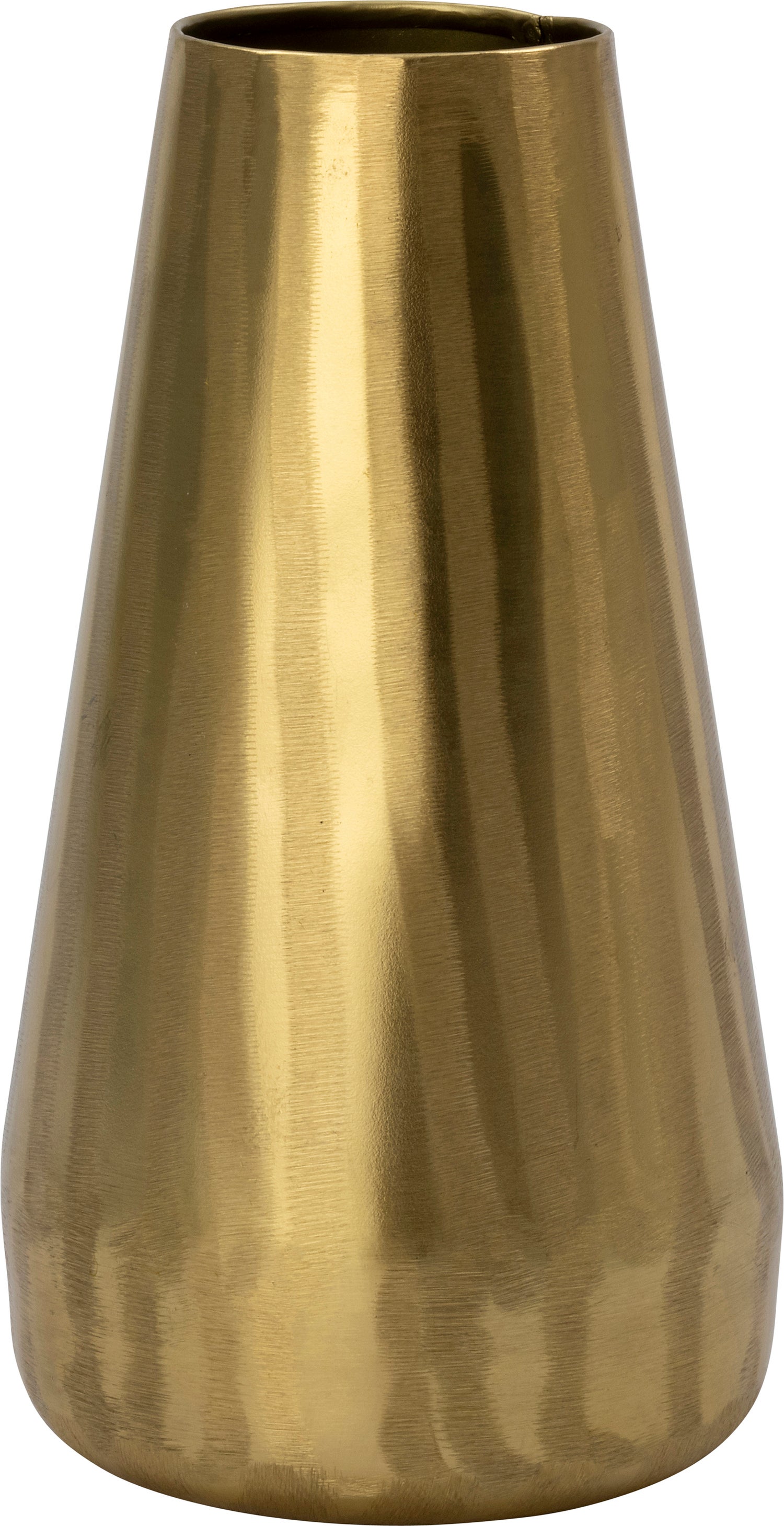 Intratuin vaas Dora goud D 16 H 30 cm