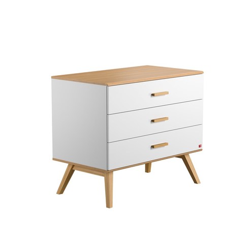Chambre DUO NAUTIS lit 60x120 commode blanc - VOX