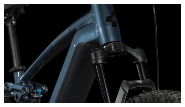 VTT Électrique Tout-Suspendu Cube Stereo Hybrid 120 Race 750 Shimano Deore/XT 12V 750 Wh 27.5'' Bleu Petrol