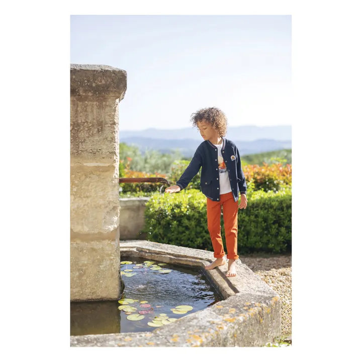 Tartine et Chocolat Gilet Teddy | Bleu marine