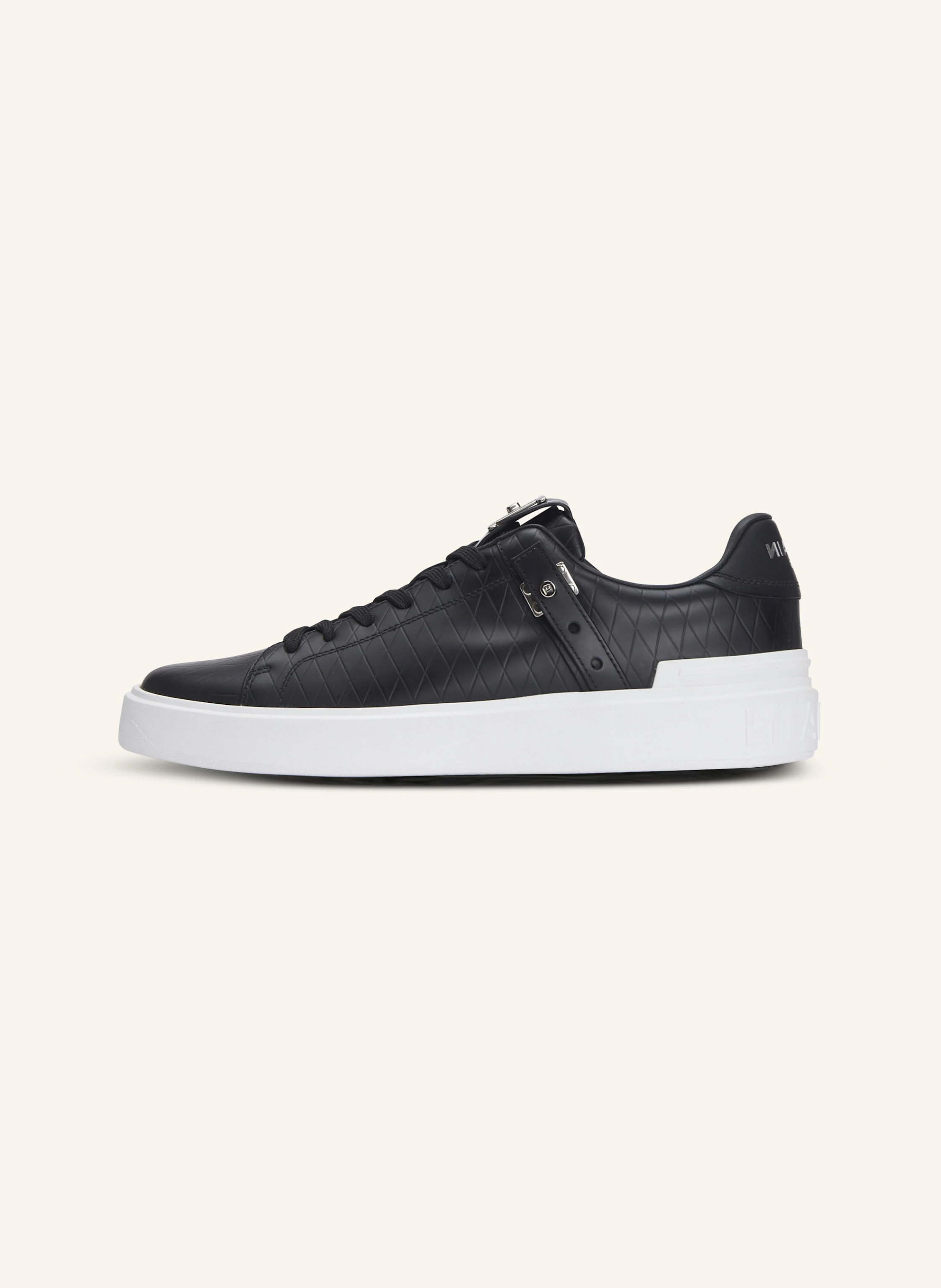 BALMAIN Sneakers B-Court B-Buzz aus geprägtem Kalbsleder