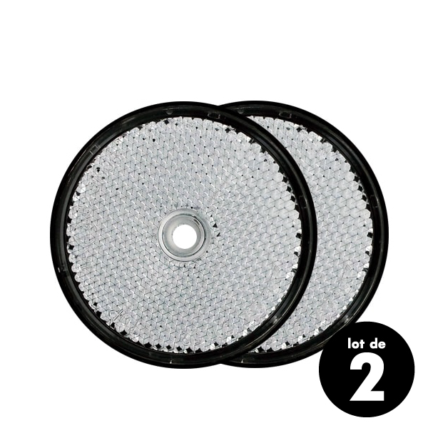 catadioptre rond diamètre 61mm blanc
