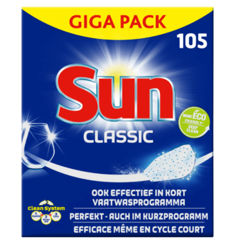 SUN Gigapack vaatwas tabletten 105 stuks