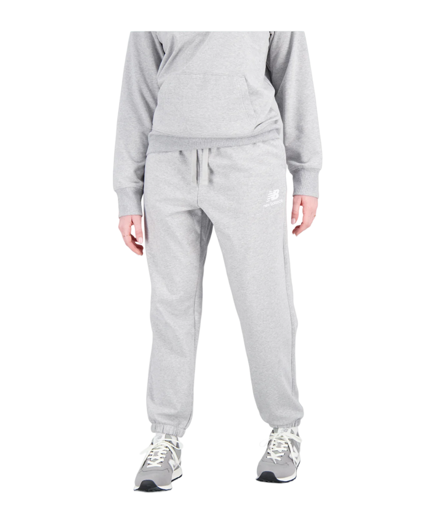 New Balance Essentials Logo Jogginghose Grau FAG