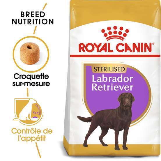 Croquettes chien Labrador Sterilised plus de 15 mois 12kg