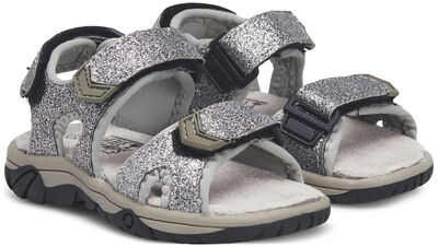 Little Champs Race Glitter Sandaler, Silver