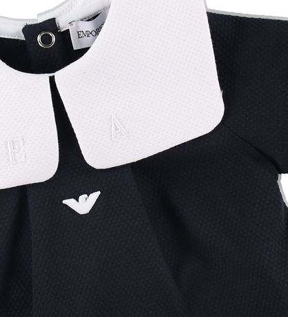 Emporio Armani Sommerstrampler - Navy m. Weiß