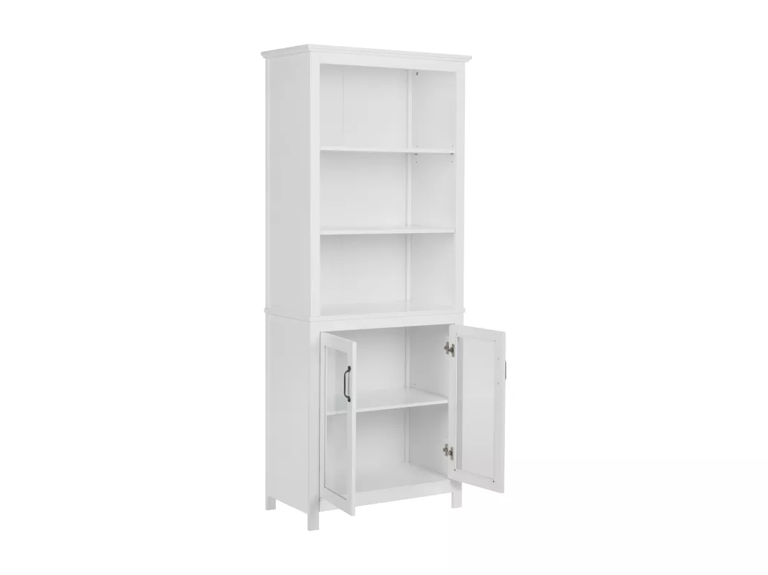 Vitrine en verre LUSBY 75 cm Blanc