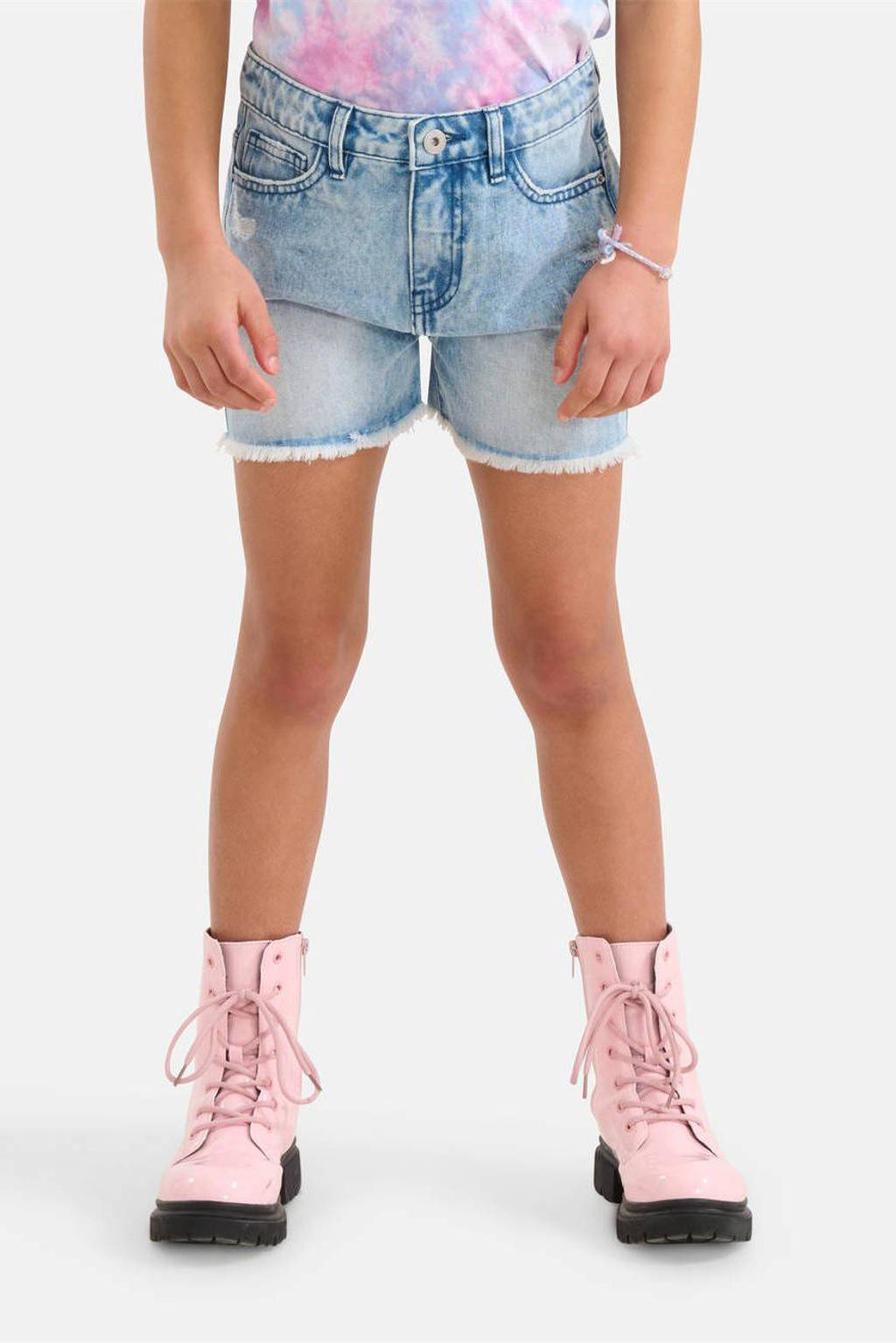 Shoeby high waist regular fit denim short bleached