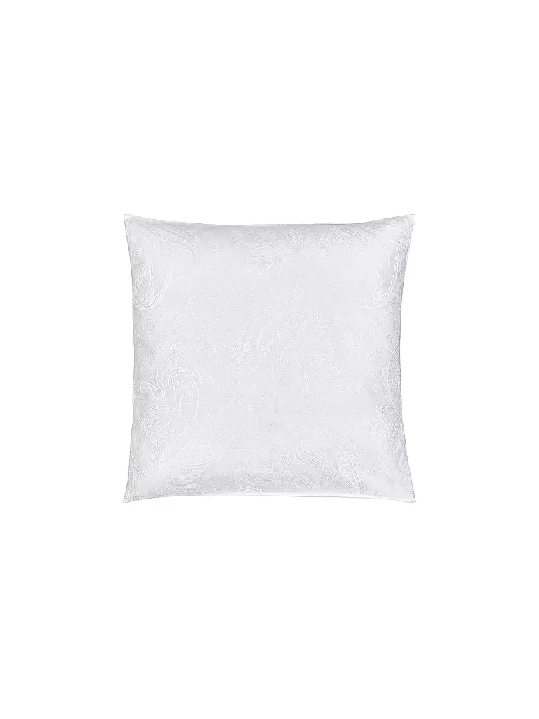 CHRISTIAN FISCHBACHER Jacquard-Kissenbezug SASSAN 70x90cm Weiss  weiss