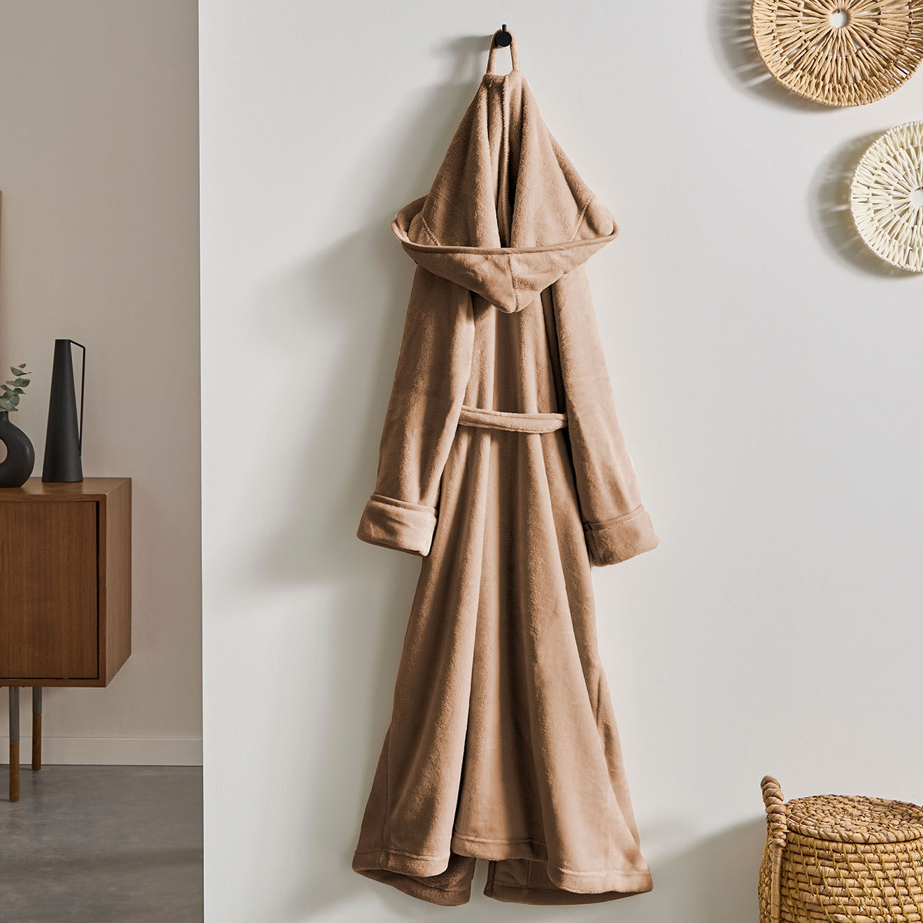 Soft by Perle de Coton Peignoir simple taupe