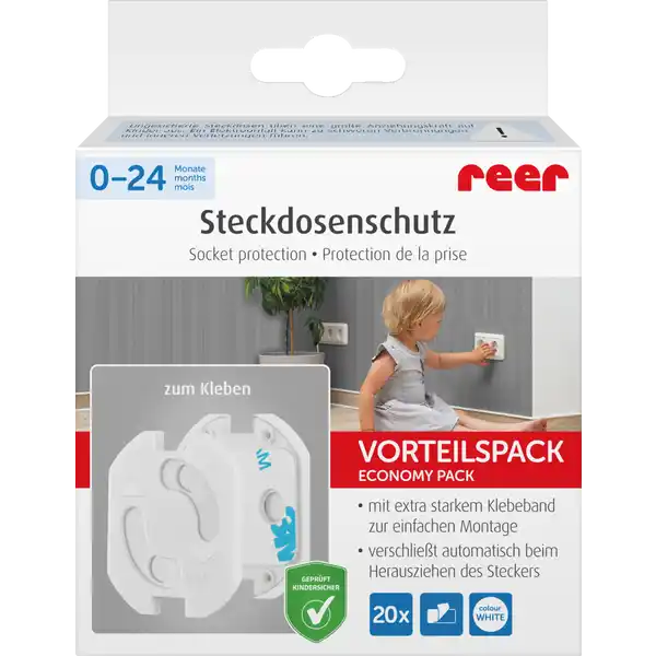 Steckdosenschutz zum Kleben 20er