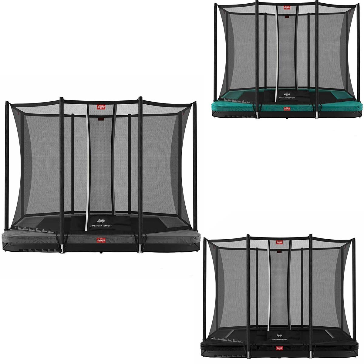 Bergtoys BERG Ultim Favorit Trampolin - InGround + Safety Net Comfort
