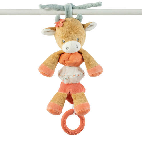 Peluche vache Mila vibrante multicolore - NATTOU
