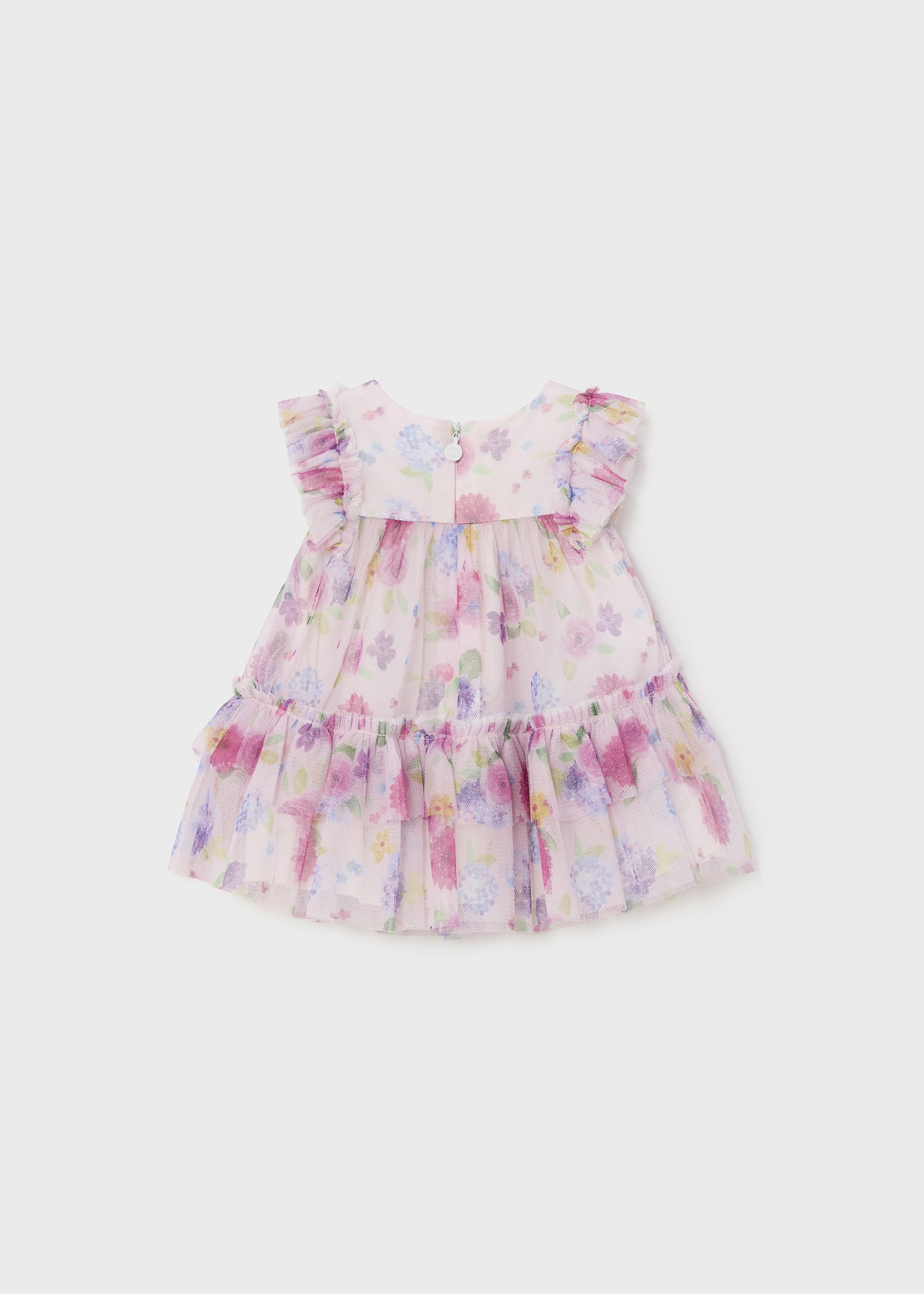 Vestido de tule com estampa de canção de ninar para recém-nascidos