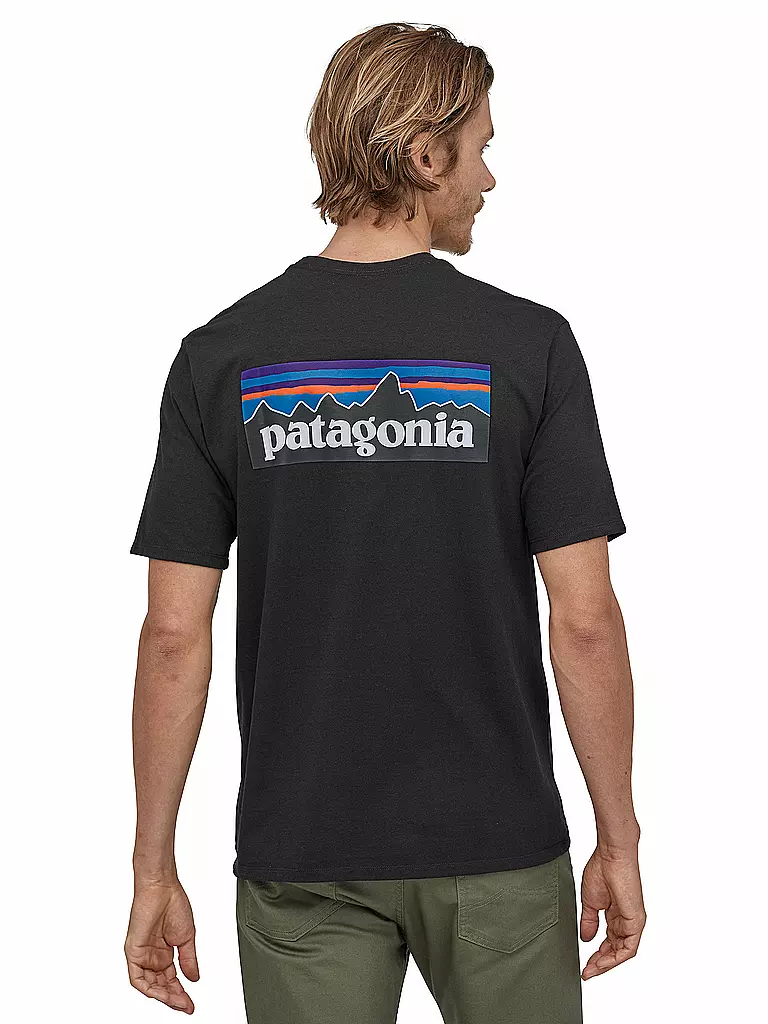 PATAGONIA T-Shirt M'S P-6 LOGO RESPONSIBILI-TEE schwarz