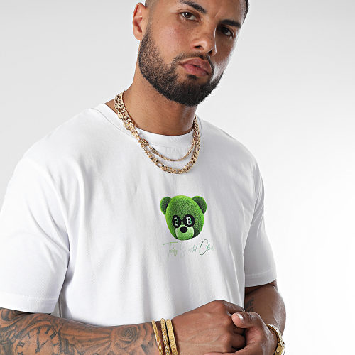 Tee Shirt Oversize Large Krypto Is King Blanc