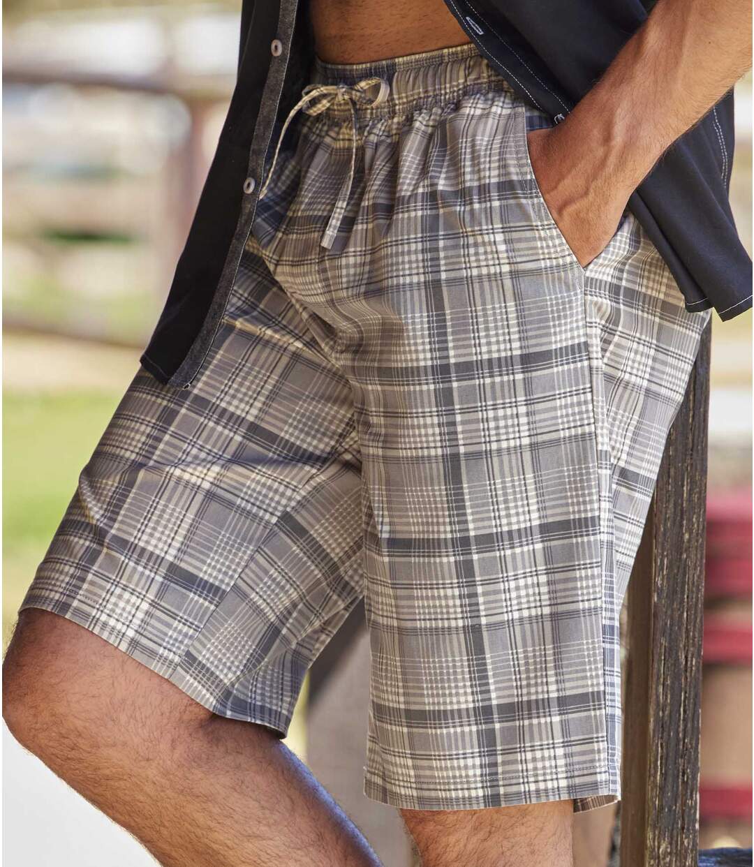 Bermuda à carreaux Casual