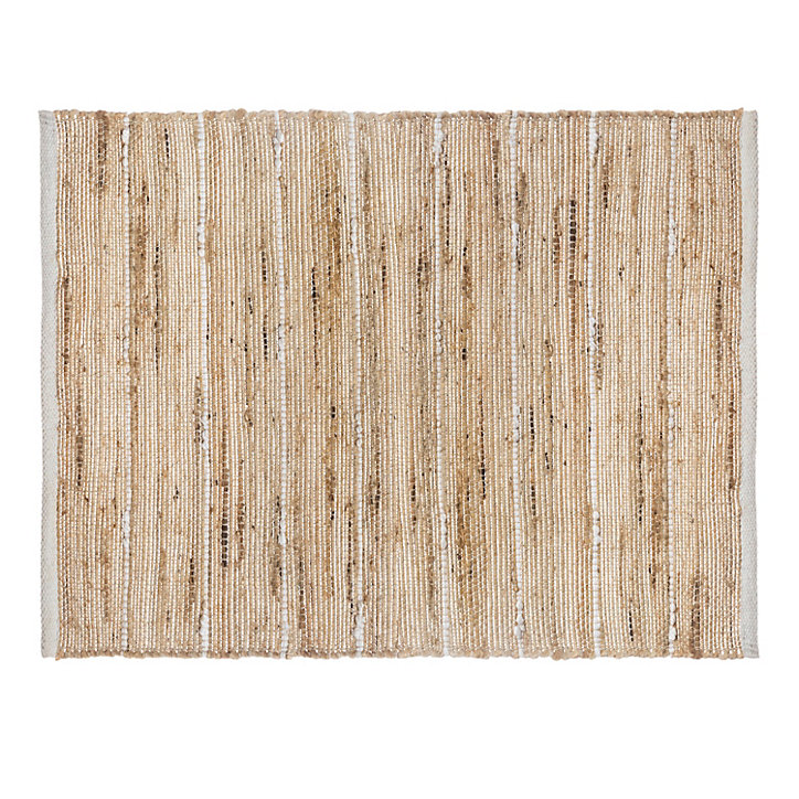Tapis jute à rayure Atmosphera couleurs assorties L.90 x l.60 cm