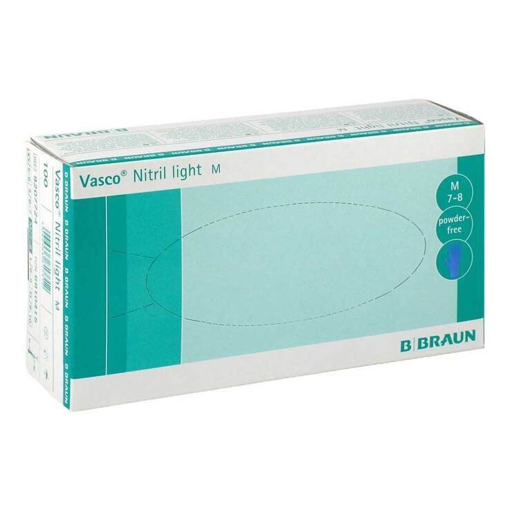 Vasco Nitril light Untersuchungshandschuhe Größe M, 100 St