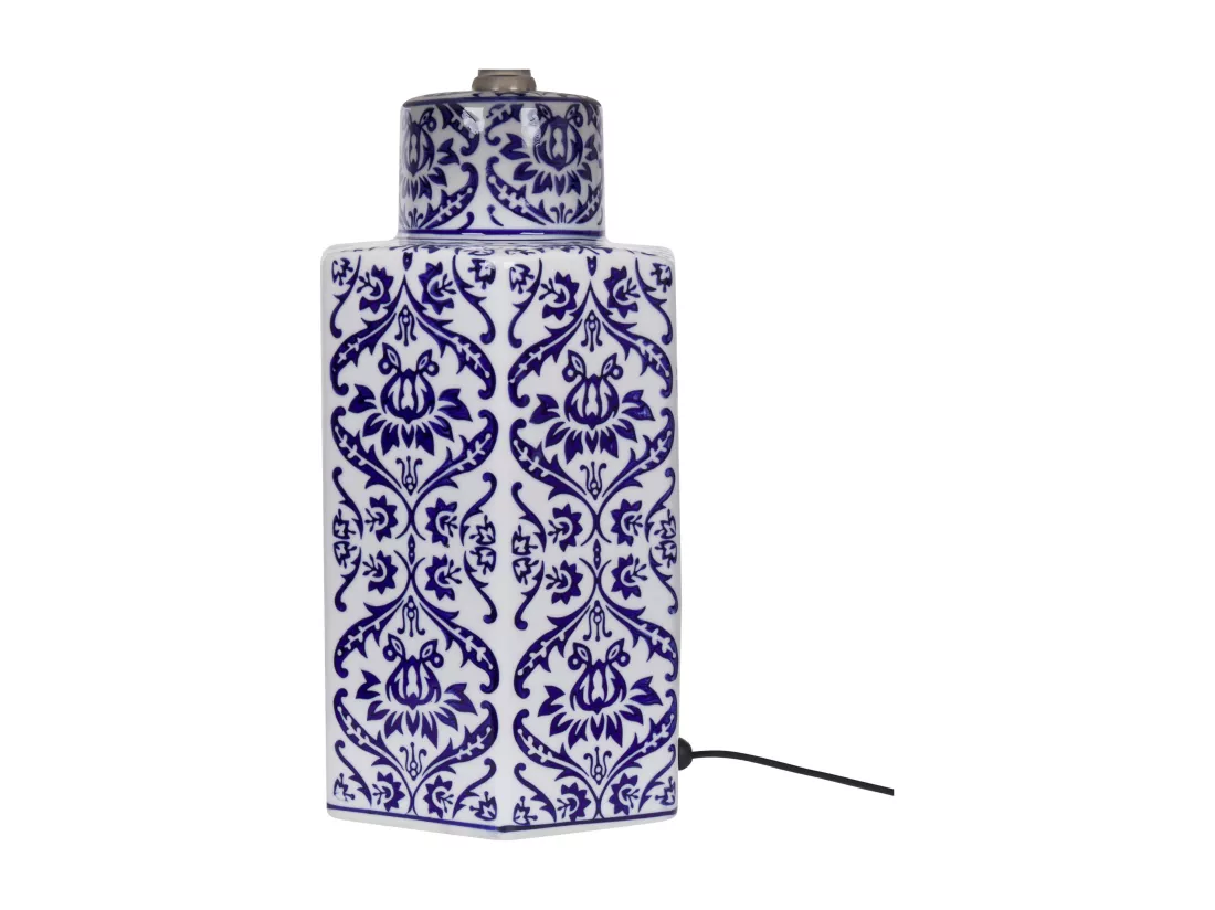 Lampe à poser MARCELIN Porcelaine Bleu