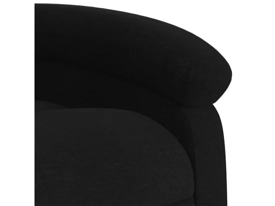 Fauteuil inclinable massant électrique Noir Tissu