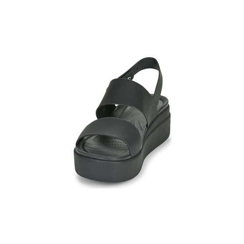 Crocs - CROCS BROOKLYN LOW WEDGE W - Noir