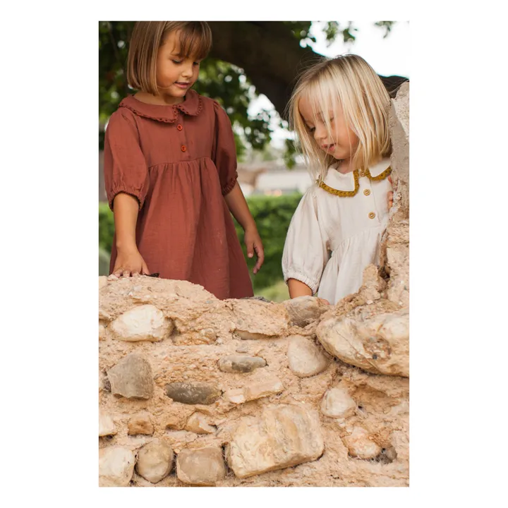Marlot Paris Robe Gaze de Coton Berry | Terracotta