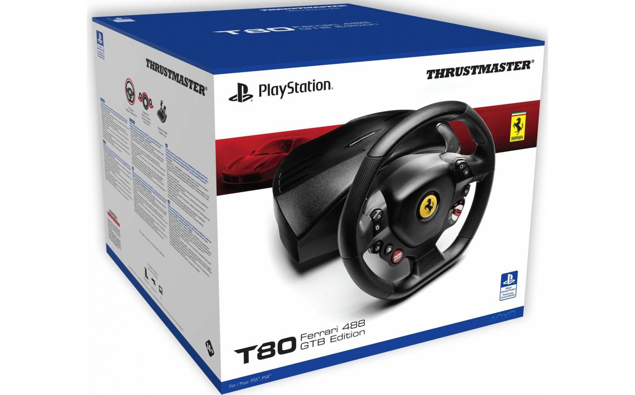 PS4/PS5 T80 Racing Wheel Ferrari 488 GTB