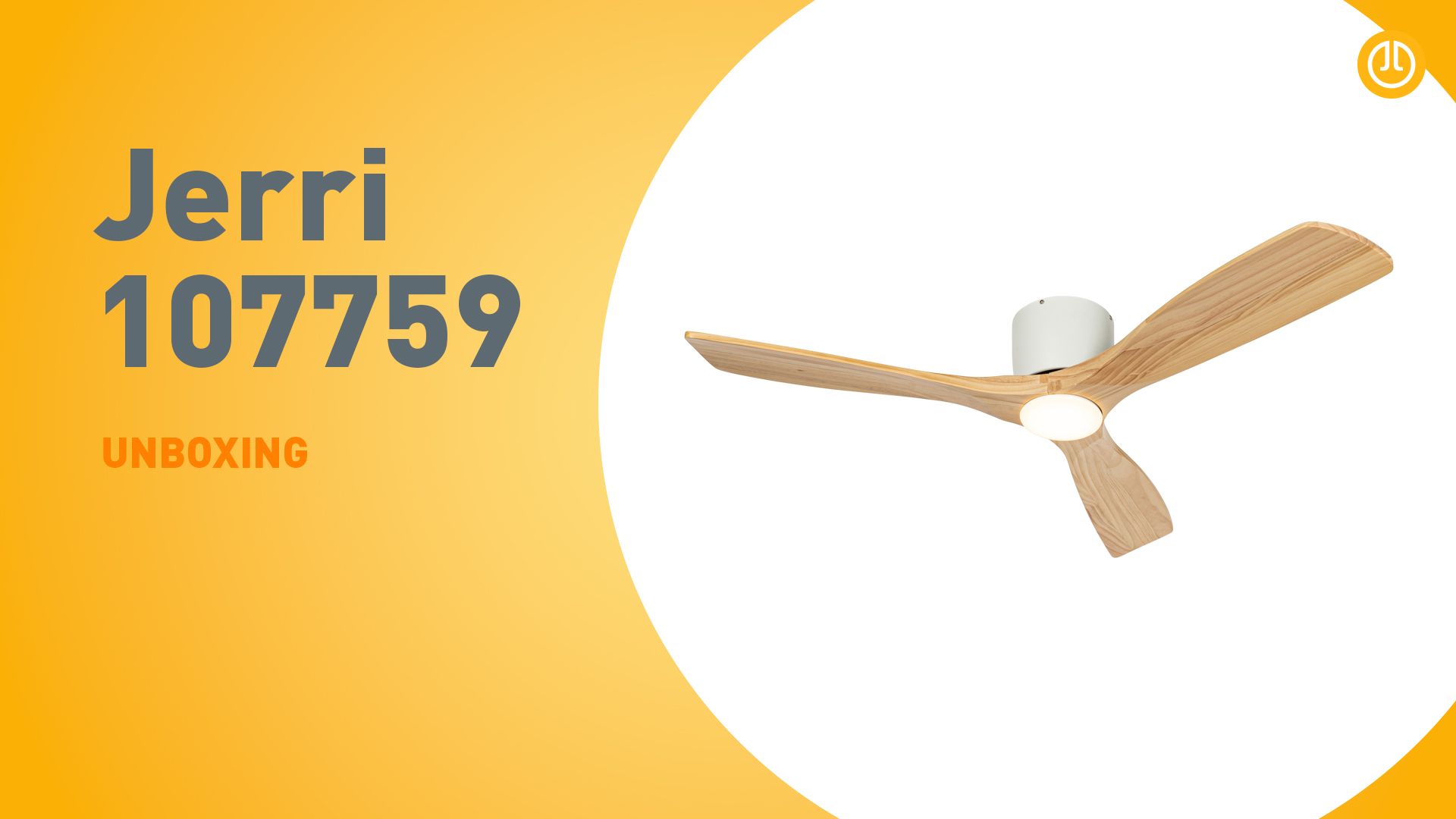 Plafondventilator wit met hout 131.5cm incl. LED dimbaar met afstandsbediening - Jerri