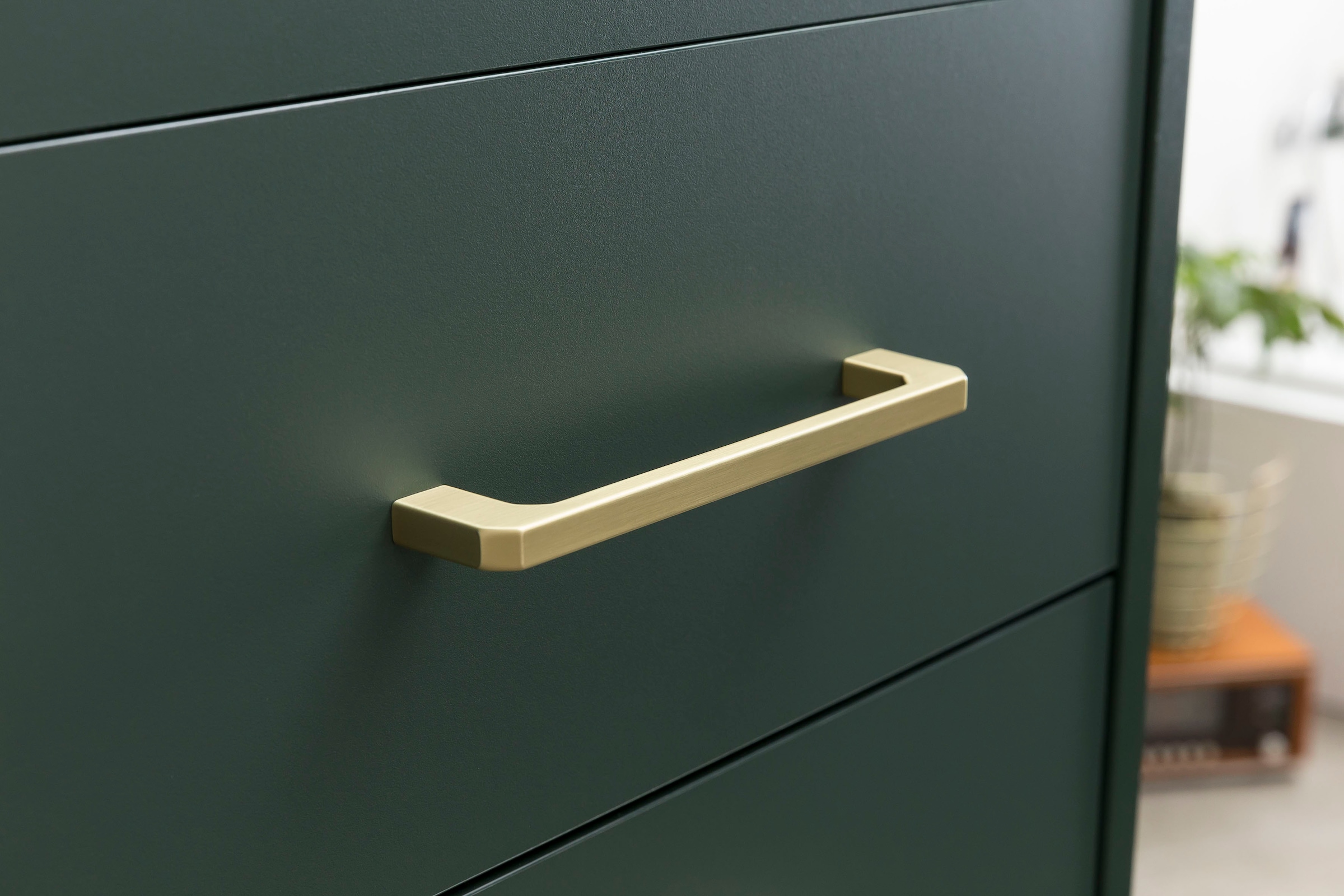 welltime Garderobenschrank »Kent mit goldfarbenen Griffen« Breite 67,1 cm, made in Germany