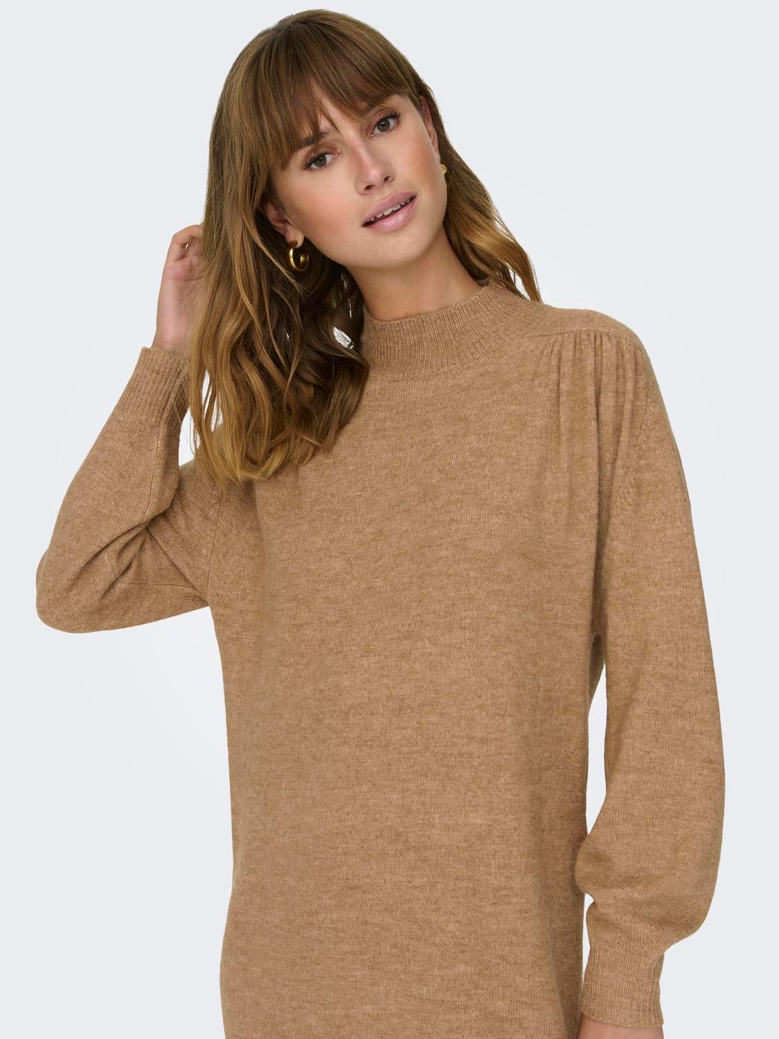 ONLEMILIA Langes Kleid Toasted Coconut