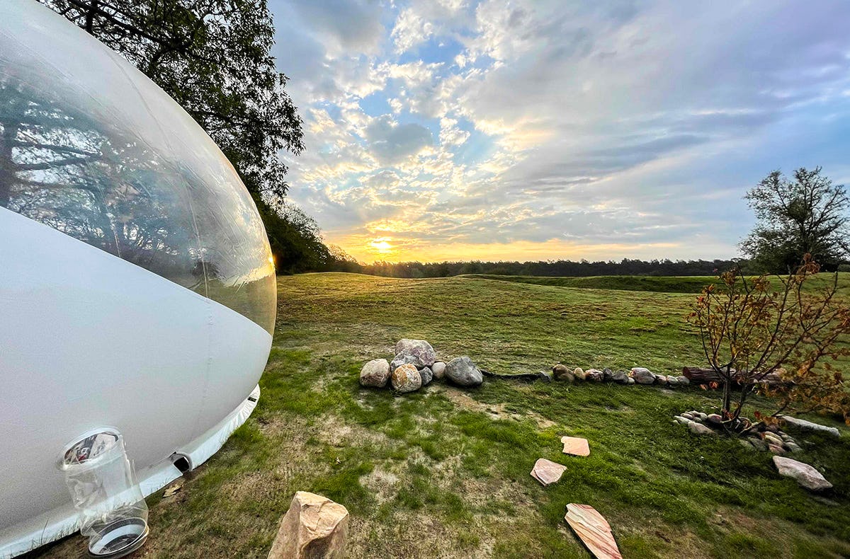 Bubble Übernachtung Strausberg für 2