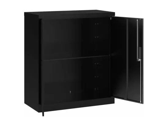 Classeur noir 79x40x90 cm acier