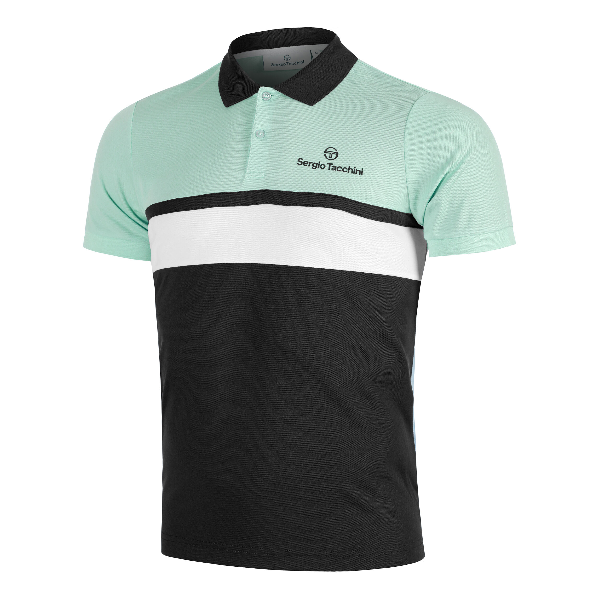 Sergio Tacchini Elfetta Polo Hommes - Vert Clair , Noir