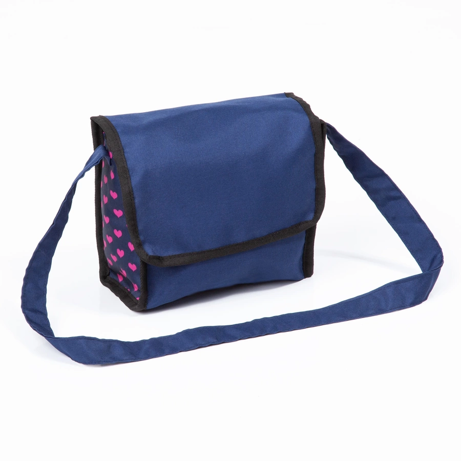bayer Design Kombi-Puppenwagen Mega Set, blau mit Herzen und Einhorn