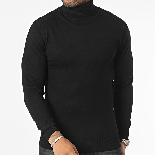 Pull Col Roulé Noir