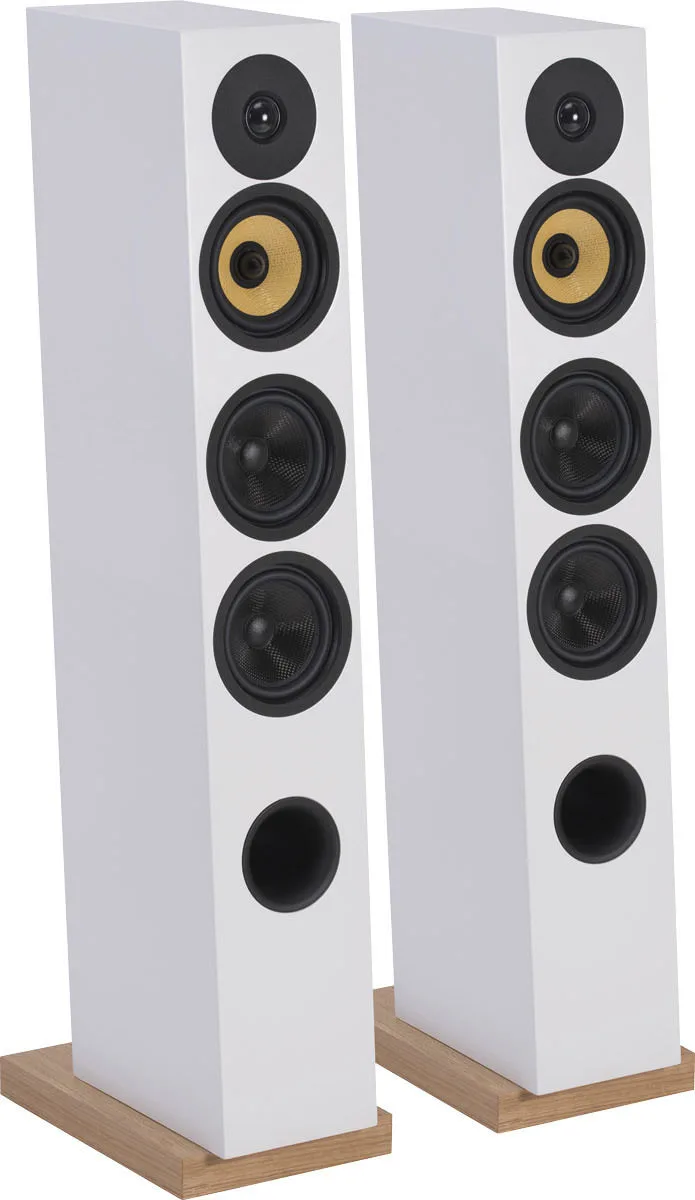 Davis Acoustics Courbet N°5 Blanc Satiné (la paire) Enceintes colonne